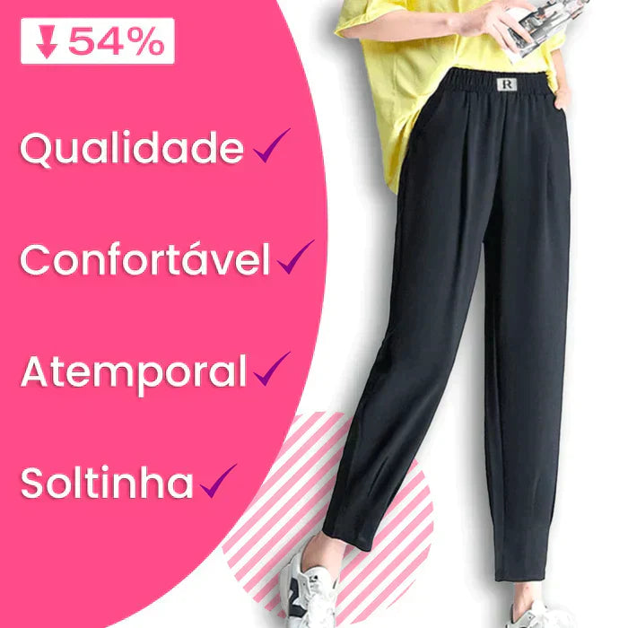 (Compre 1 Leve 2 Unidades) Calça Monabelle - A Mais Soltinha e Fresca do Mercado